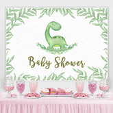 Grün Blätter Dinosaurier Dekor Hintergrund für babydusche Party